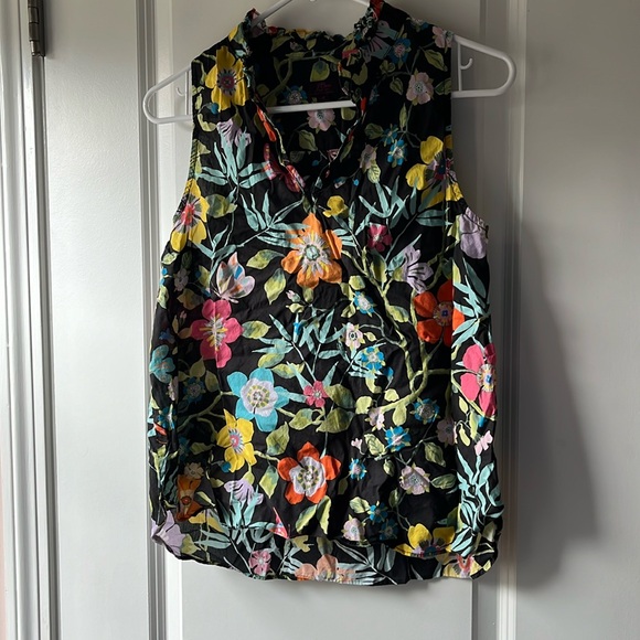 2 J Crew sleeveless cotton shirts size 6 - Picture 2 of 5